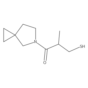 1-Propanone, 1-(5-azaspiro[2.4]hept-5-yl)-3-mercapto-2-methyl- Structure