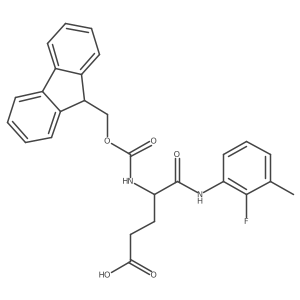 4-({[(9H-fluoren-9-yl)methoxy]carbonyl}amino)-4-[(2-fluoro-3-methylphenyl)carbamoyl]butanoic acid Structure