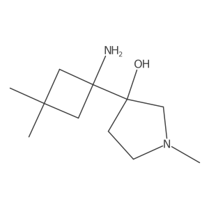 3-(1-Amino-3,3-dimethylcyclobutyl)-1-methylpyrrolidin-3-ol Structure