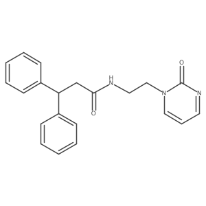 N-(2-(2-oxopyrimidin-1(2H)-yl)ethyl)-3,3-diphenylpropanamide结构式
