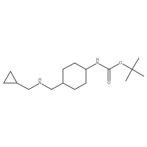 trans-{4-[(Cyclopropylmethylamino)-methyl]-cyclohexyl}-carbamic acid tert-butyl ester Structure