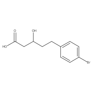 (3R)-5-(4-bromophenyl)-3-hydroxypentanoic acid结构式