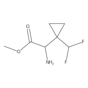 Methyl 2-amino-2-[1-(difluoromethyl)cyclopropyl]acetate结构式