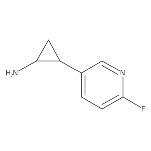 2-(6-Fluoropyridin-3-yl)cyclopropan-1-amine结构式