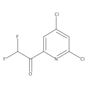 1-(4,6-Dichloropyridin-2-yl)-2,2-difluoroethan-1-one结构式