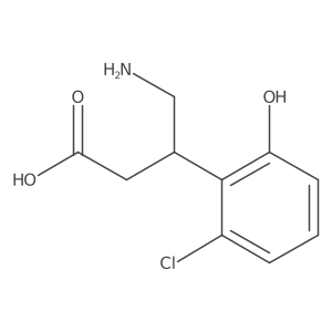 4-Amino-3-(2-chloro-6-hydroxyphenyl)butanoic acid结构式