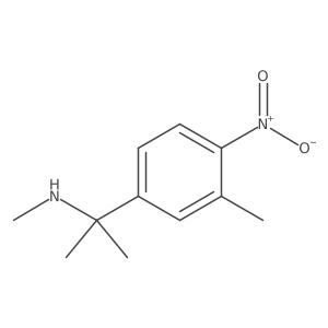 Methyl[2-(3-methyl-4-nitrophenyl)propan-2-yl]amine结构式