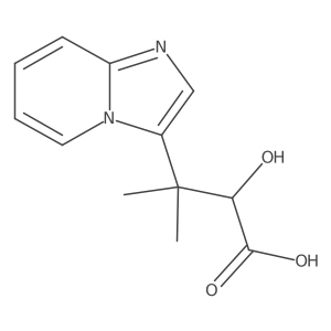 2-Hydroxy-3-{imidazo[1,2-a]pyridin-3-yl}-3-methylbutanoic acid Structure