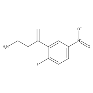 3-(2-Fluoro-5-nitrophenyl)but-3-en-1-amine结构式