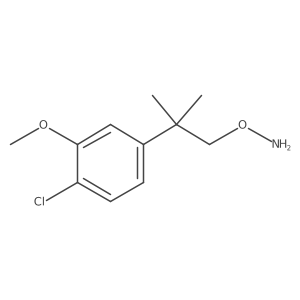 O-[2-(4-chloro-3-methoxyphenyl)-2-methylpropyl]hydroxylamine结构式