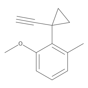 2-(1-Ethynylcyclopropyl)-1-methoxy-3-methylbenzene Structure