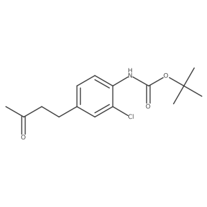 tert-butyl N-[2-chloro-4-(3-oxobutyl)phenyl]carbamate结构式