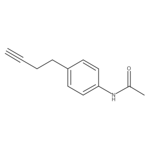 N-[4-(but-3-yn-1-yl)phenyl]acetamide结构式