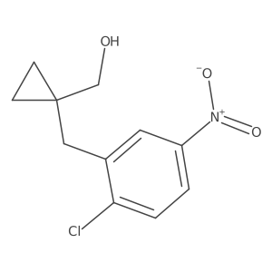 {1-[(2-Chloro-5-nitrophenyl)methyl]cyclopropyl}methanol Structure