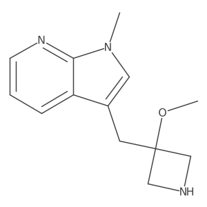 3-methoxy-3-({1-methyl-1H-pyrrolo[2,3-b]pyridin-3-yl}methyl)azetidine Structure