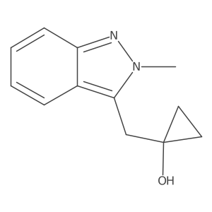 1-[(2-methyl-2H-indazol-3-yl)methyl]cyclopropan-1-ol Structure