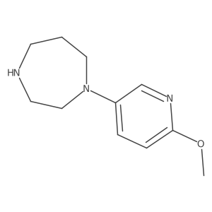 1-(6-Methoxypyridin-3-yl)-1,4-diazepane结构式
