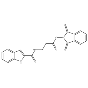 1,3-dioxo-2,3-dihydro-1H-isoindol-2-yl 3-[(1H-indol-2-yl)formamido]propanoate Structure