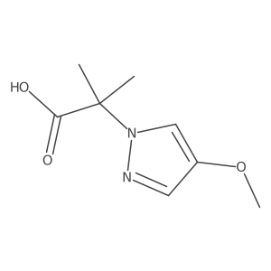 2-(4-Methoxypyrazol-1-yl)-2-methylpropionic acid Structure