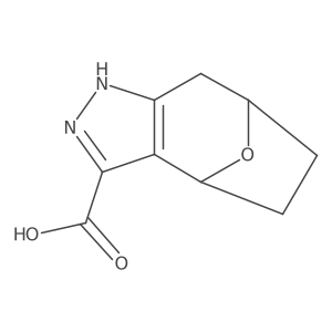 1,4,5,6,7,8-Hexahydro-4,7-epoxycyclohepta[c]pyrazole-3-carboxylic acid结构式