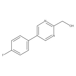 [5-(4-Fluorophenyl)pyrimidin-2-yl]methanol结构式