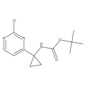 Tert-butyl (1-(2-chloropyrimidin-4-yl)cyclopropyl)carbamate Structure
