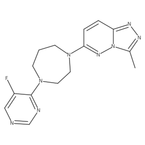 1-(5-Fluoropyrimidin-4-yl)-4-{3-methyl-[1,2,4]triazolo[4,3-b]pyridazin-6-yl}-1,4-diazepane结构式
