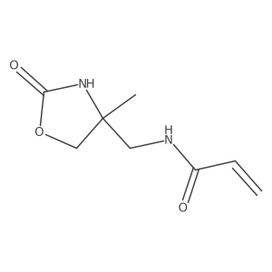 N-[(4-Methyl-2-oxo-1,3-oxazolidin-4-yl)methyl]prop-2-enamide结构式