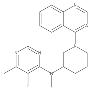 5-fluoro-N,6-dimethyl-N-[1-(quinazolin-4-yl)piperidin-3-yl]pyrimidin-4-amine Structure