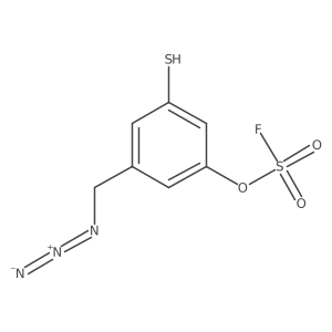 3-(Azidomethyl)-5-sulfanylphenyl sulfurofluoridate结构式