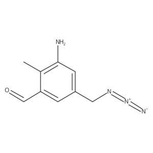 3-Amino-5-(azidomethyl)-2-methylbenzaldehyde结构式