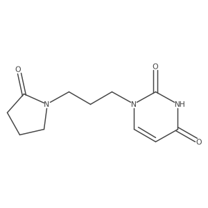 1-[3-(2-Oxopyrrolidin-1-yl)propyl]-1,2,3,4-tetrahydropyrimidine-2,4-dione Structure