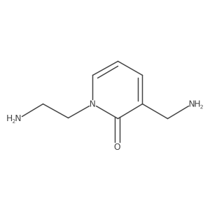 1-(2-Aminoethyl)-3-(aminomethyl)-1,2-dihydropyridin-2-one结构式