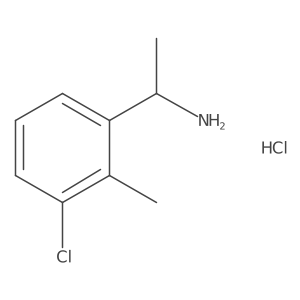 1-(3-Chloro-2-methylphenyl)ethanamine;hydrochloride结构式