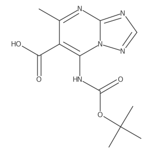 7-{[(Tert-butoxy)carbonyl]amino}-5-methyl-[1,2,4]triazolo[1,5-a]pyrimidine-6-carboxylic acid结构式
