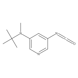 N-tert-butyl-5-isocyanato-N-methylpyridin-3-amine结构式