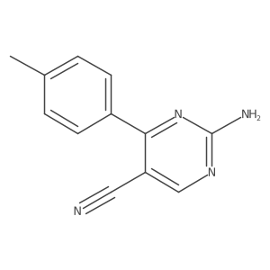 5-Pyrimidinecarbonitrile, 2-amino-4-(4-methylphenyl)-结构式