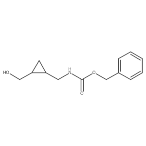 rac-benzyl N-{[(1R,2S)-2-(hydroxymethyl)cyclopropyl]methyl}carbamate Structure