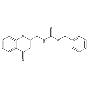 benzyl N-[(4-oxochroman-2-yl)methyl]carbamate结构式