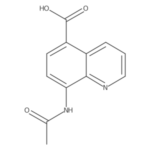 8-Acetamidoquinoline-5-carboxylic acid结构式