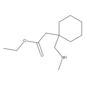 Ethyl 2-{1-[(methylamino)methyl]cyclohexyl}acetate结构式