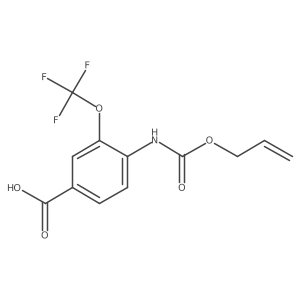 4-{[(Prop-2-en-1-yloxy)carbonyl]amino}-3-(trifluoromethoxy)benzoic acid结构式