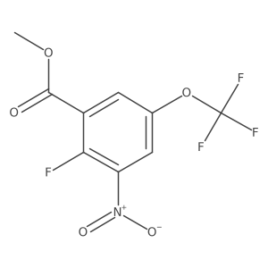 Methyl2-fluoro-3-nitro-5-(trifluoromethoxy)benzoate结构式