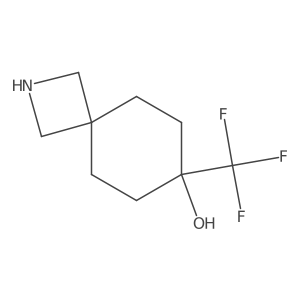 7-(Trifluoromethyl)-2-azaspiro[3.5]nonan-7-ol结构式
