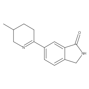 6-(5-Methyl-3,4,5,6-tetrahydropyridin-2-yl)isoindolin-1-one Structure