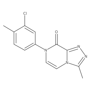 7-(3-chloro-4-methylphenyl)-3-methyl-7H,8H-[1,2,4]triazolo[4,3-a]pyrazin-8-one Structure