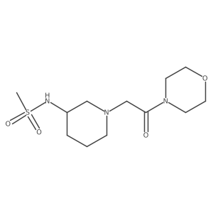 N-{1-[2-(morpholin-4-yl)-2-oxoethyl]piperidin-3-yl}methanesulfonamide结构式