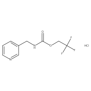 2,2,2-trifluoroethylN-[(pyridin-3-yl)methyl]carbamatehydrochloride结构式