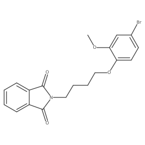 2-(4-(4-Bromo-2-methoxyphenoxy)butyl)isoindoline-1,3-dione Structure