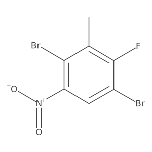 1,4-Dibromo-2-fluoro-3-methyl-5-nitrobenzene结构式